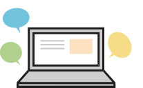 各種行政手続のオンライン申請での利用のイラスト