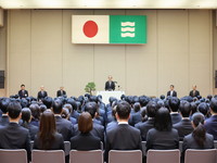4月1日（水曜日）令和8年4月1日付け採用に係る新規採用職員辞令交付式