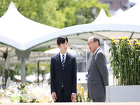 8月7日（金曜日）悠仁親王殿下の広島平和都市記念碑御供花の御先導