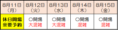 日程表