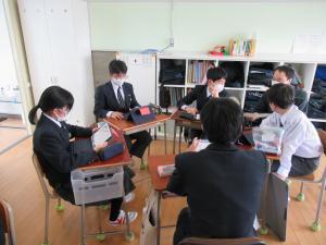 写真：中学3年生の取組の様子1