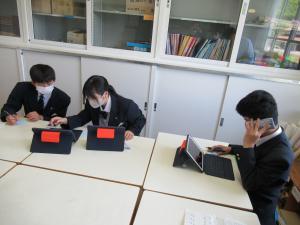 写真：中学3年生の取組の様子3