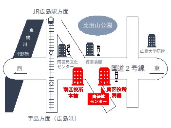 地図：南保健センター