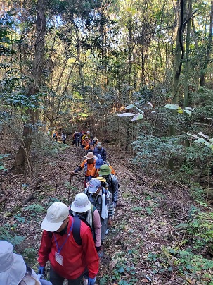 写真：登山中の様子1