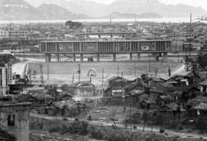 写真:建設中の原爆資料館