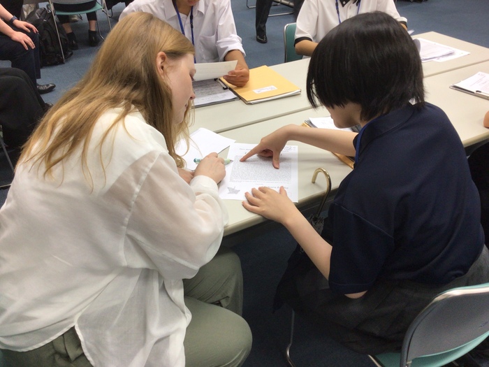 写真：「中学生による　伝える　Hiroshima　プロジェクト」メッセンジャー事前研修
