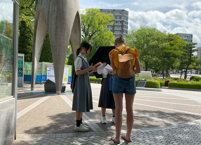 写真：「中学生による　伝える　Hiroshima　プロジェクト」1