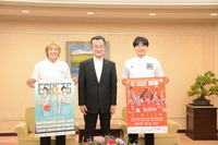 八條議長と広島ドラゴンフライズ・広島イーグレッツの皆様の集合写真