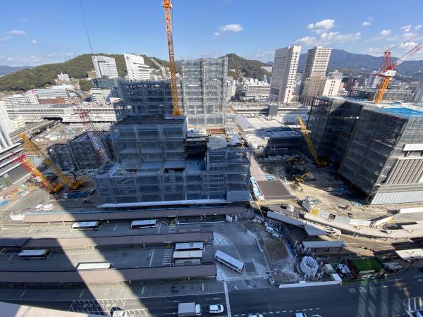 上空からの広島駅南口広場の写真2