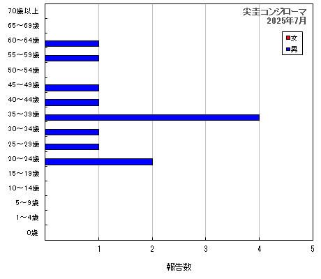 グラフ：尖圭コンジローマ（最新月）