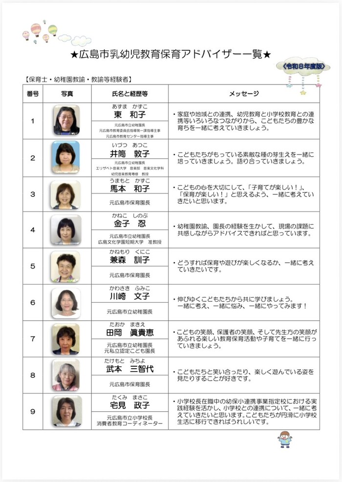 アドバイザー一覧1ページ目