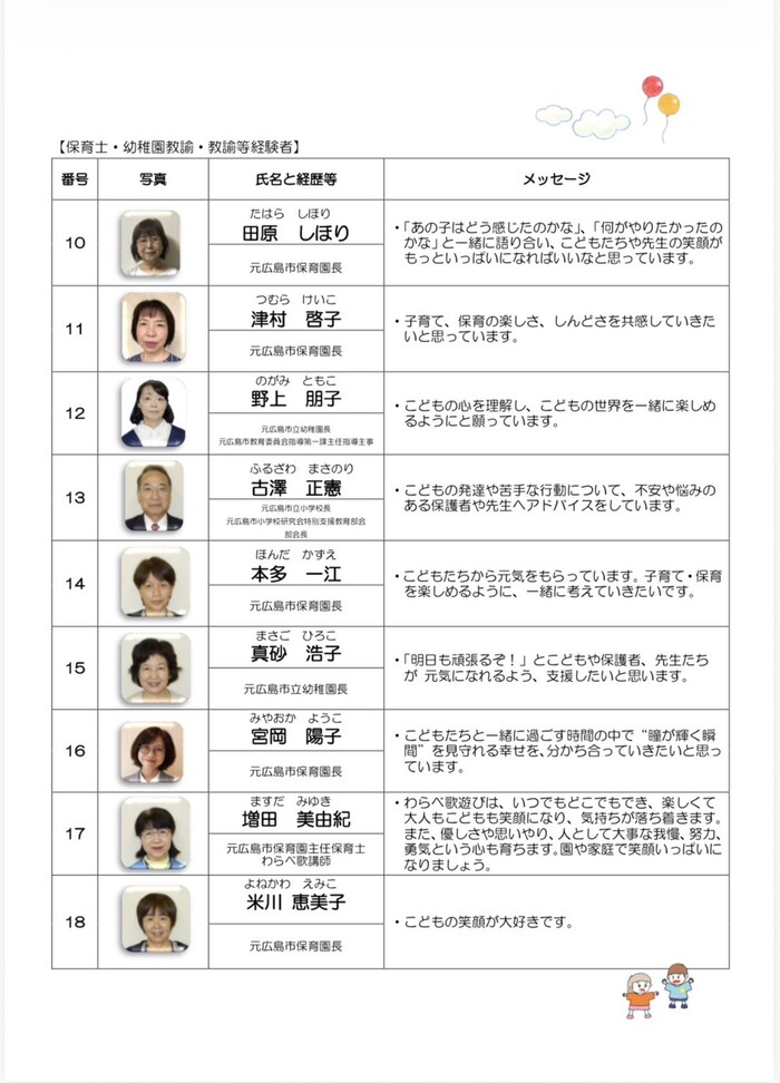 アドバイザー一覧2ページ目