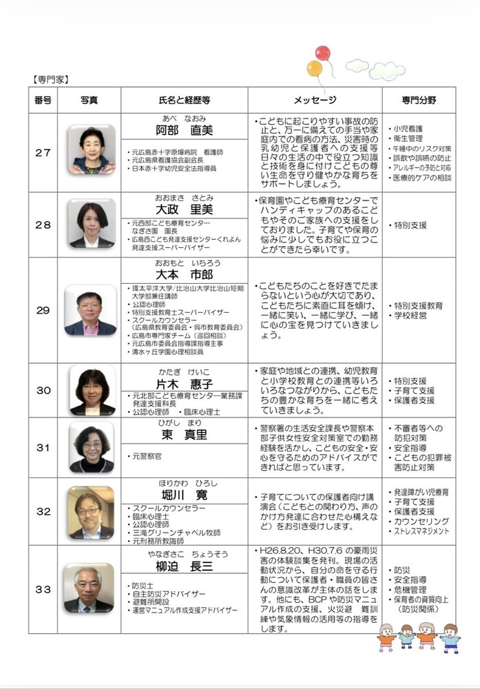 アドバイザー一覧4ページ目