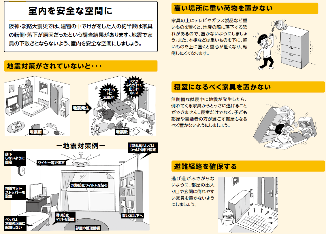 室内を安全な空間に1