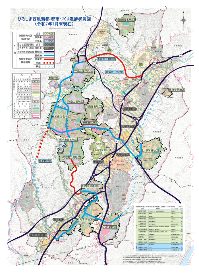 地図：進捗状況図