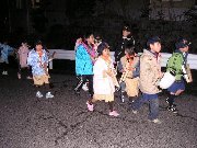 写真：夜回り