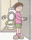 イラスト：トイレ後