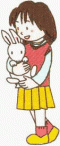 イラスト：ペットとの触れ合い