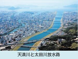 写真：天満川と太田川放水路