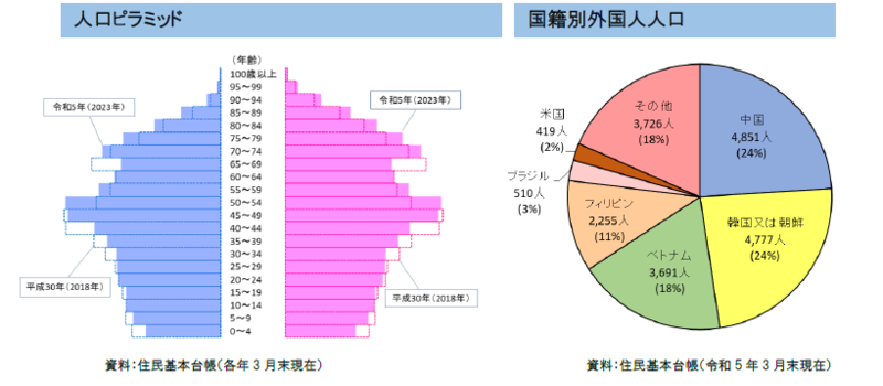 グラフ：人口ピラミッド