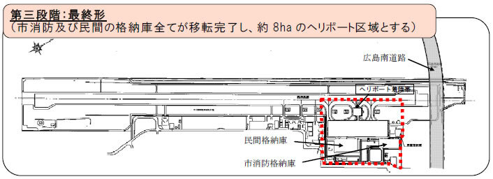イラスト：広島ヘリポート区域　第三段階