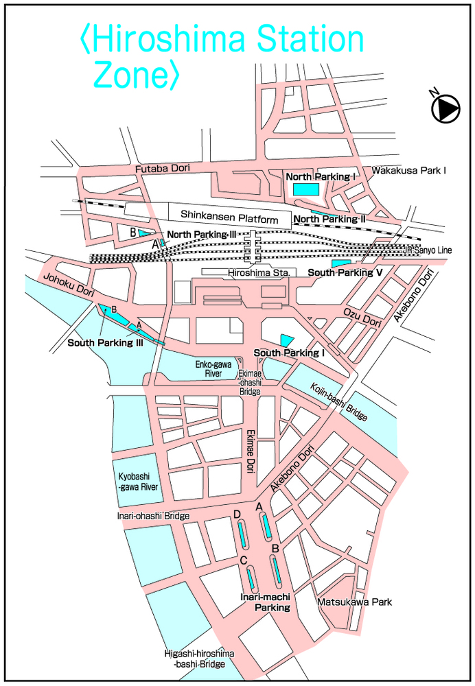 地図：広島駅周辺