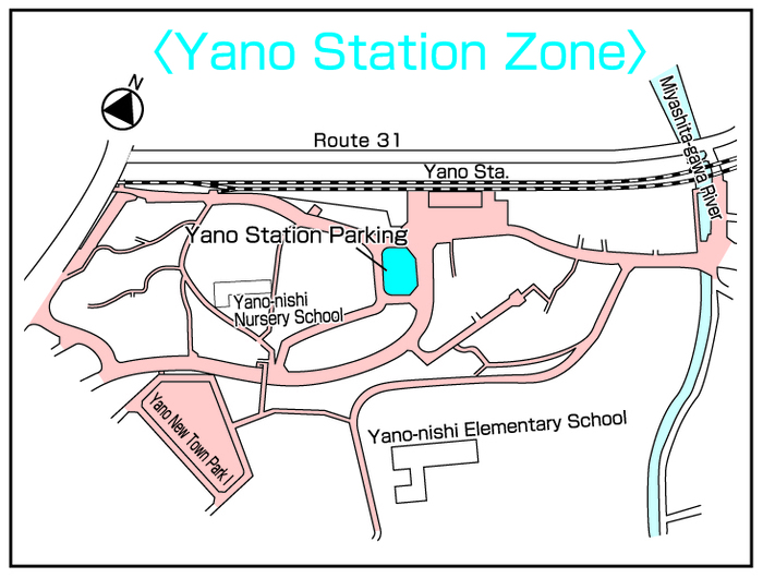 地図：矢野駅周辺