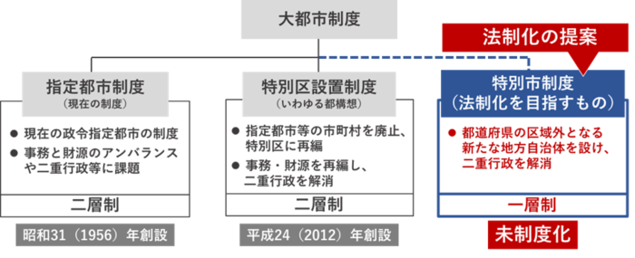 現在の大都市制度