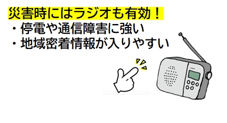 イラスト：避難情報はテレビのリモコンからも