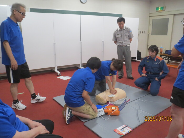 写真：普通救命講習の様子