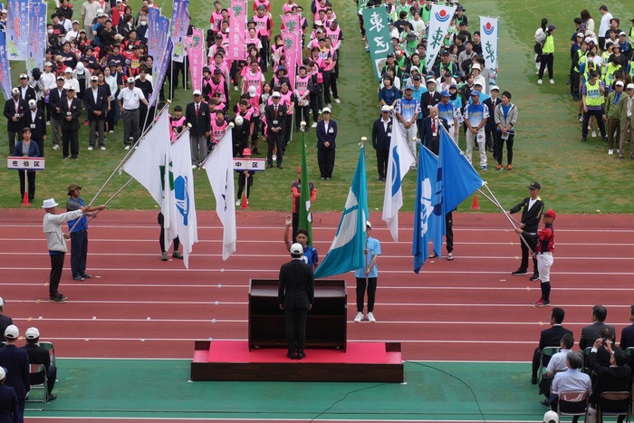 写真：広島市スポーツ・レクリエーションフェスティバル総合開会式の様子