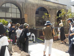 写真:ピースツーリズムのコース体験の様子