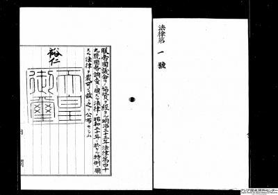 写真：国勢調査ニ関スル法律（明三五法四九）ノ昭和二十年ニ於ケル特例ニ関スル法律（御署名原本）1
