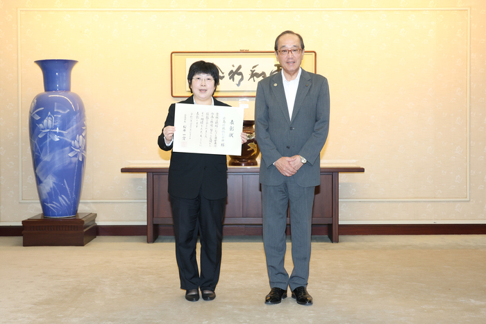 写真：表彰式の様子（広島洋紙株式会社様）
