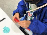 写真：記入の様子