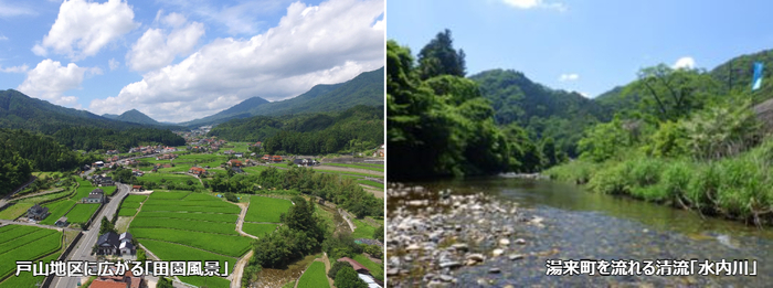 戸山、水内川