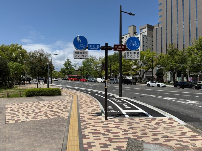 自転車走行空間整備工事（7－1） 着手後