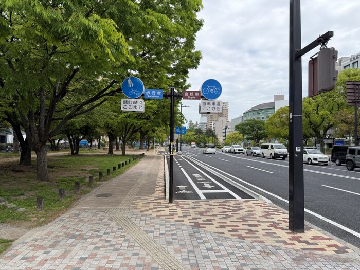 自転車走行空間整備工事（7－1） 着手後