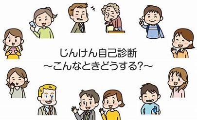 イラスト：じんけん自己診断　こんなときどうする？