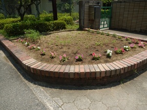 城山北中学校の花壇の写真2