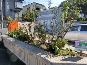 安東公民館のプランターの写真