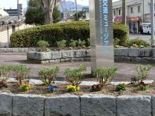 ヌマジ交通ミュージアムの花壇の写真1