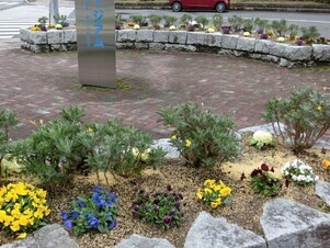 ヌマジ交通ミュージアムの花壇の写真2