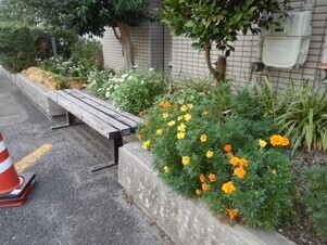 祇園西公民館の花壇の写真1