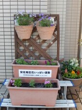 祇園西公民館のプランターの写真