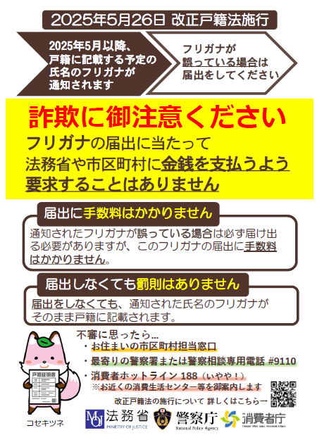 詐欺防止ポスター