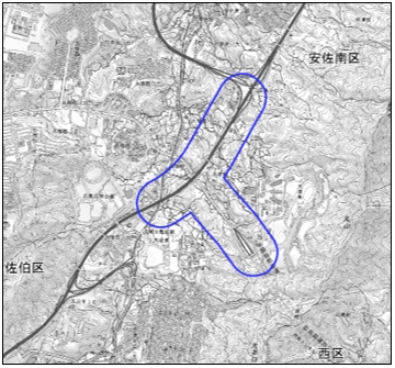 事業実施想定区域の図面