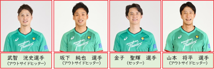 広島サンダーズ選手画像