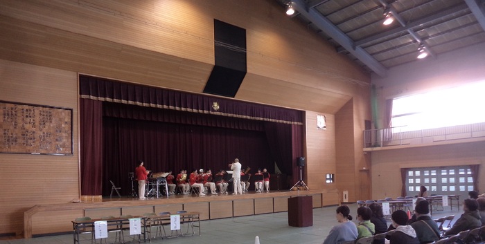 中区（中島地区）防災訓練・防災フェアでの演奏です。