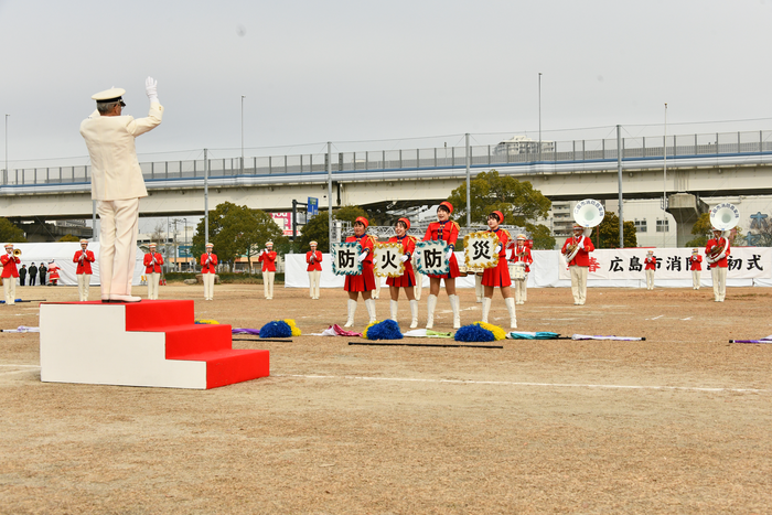 写真：マーチングの様子